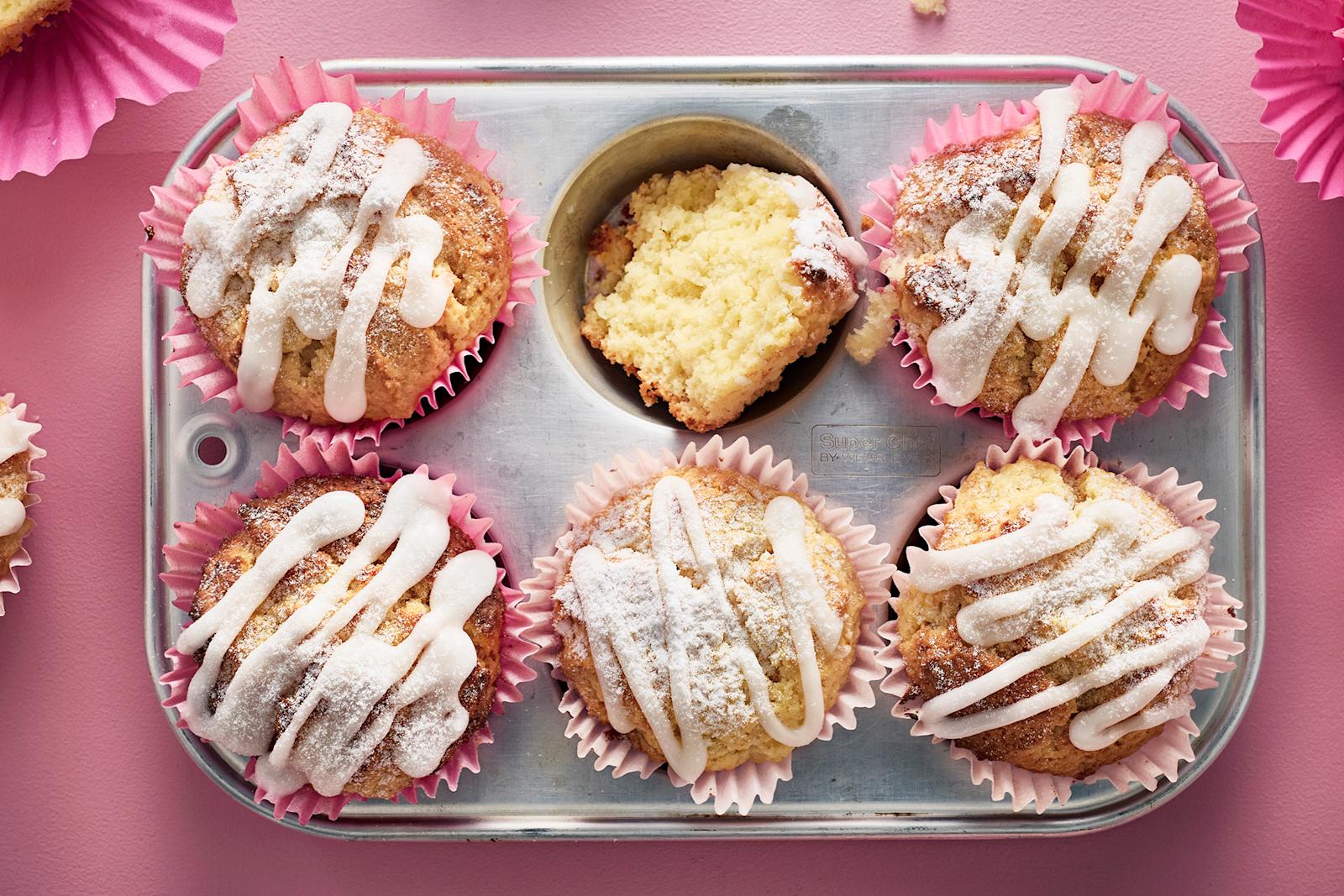 Kuohkeat sitruunamuffinit