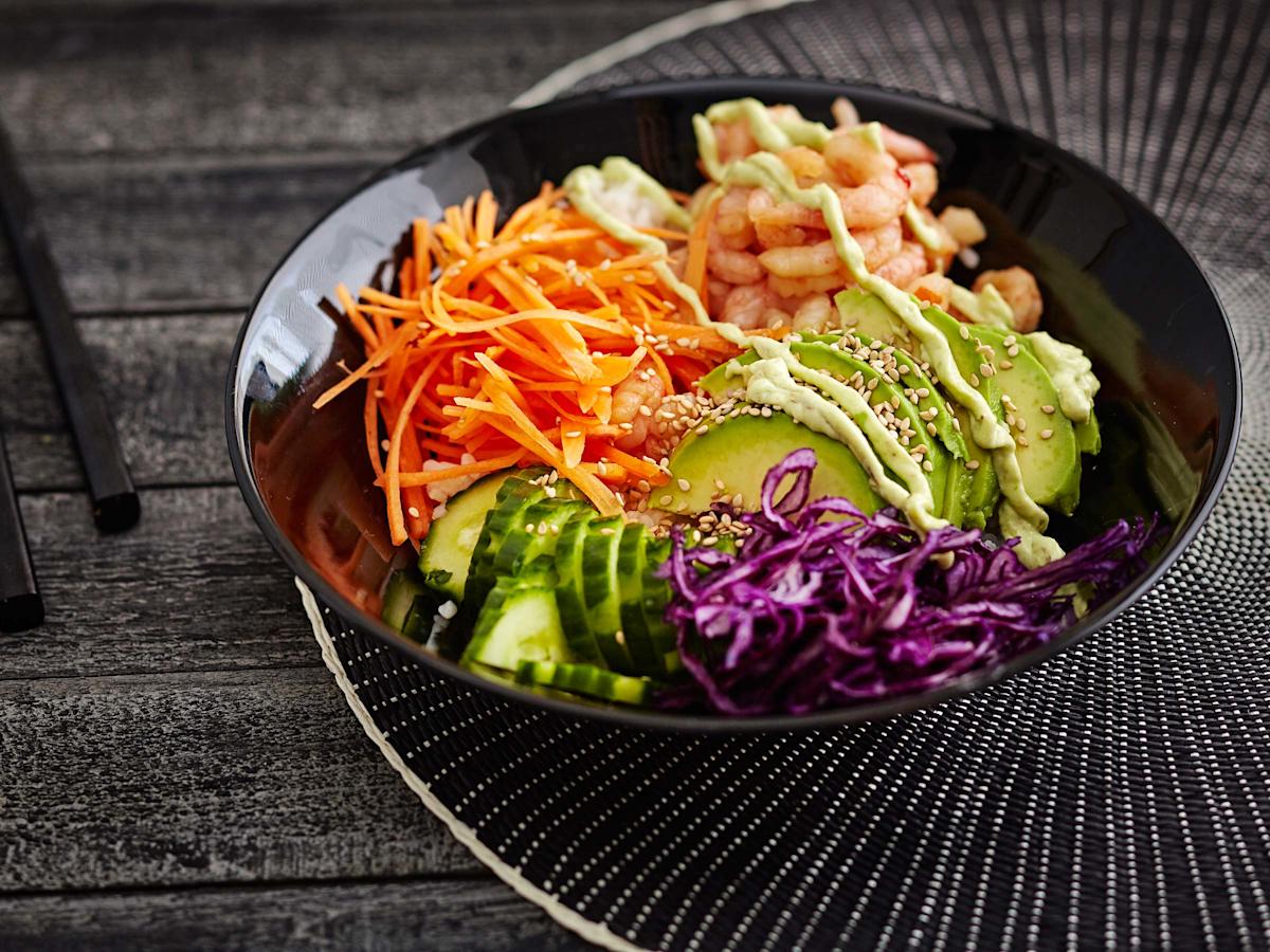 Katkarapu-sushikulho