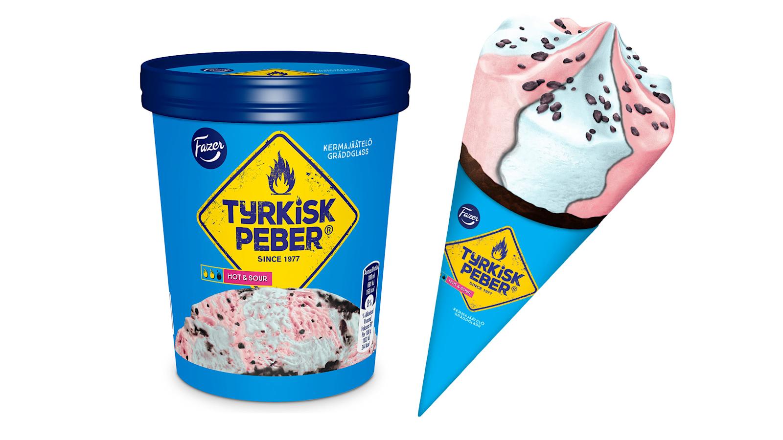 Fazer Tyrkisk Peber Hot&Sour kermajäätelö