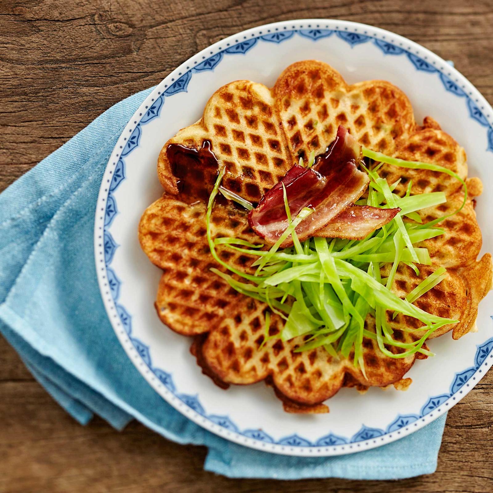 Kaali-pekonivohvelit