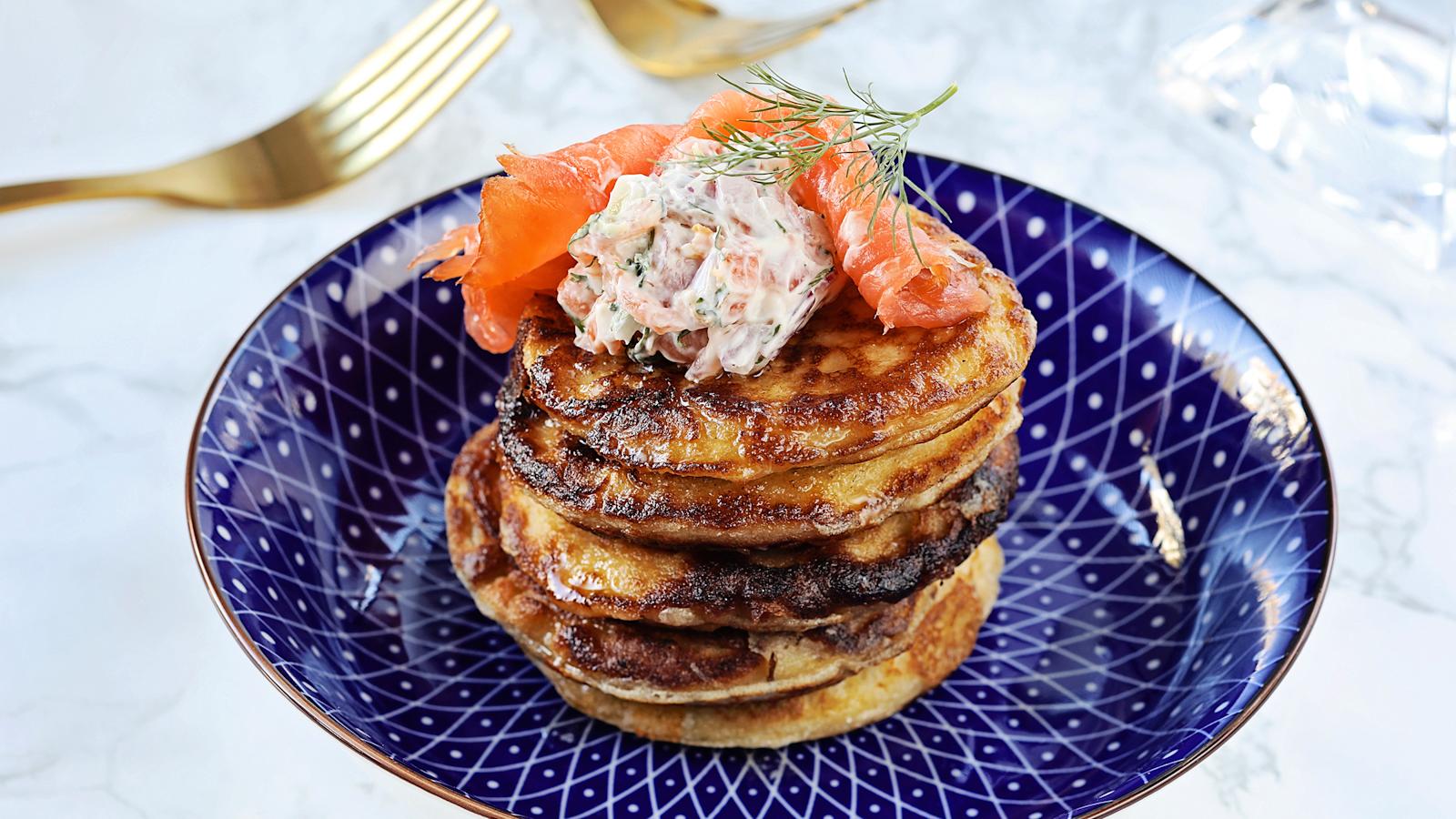 Perunablinit ja lohimousse