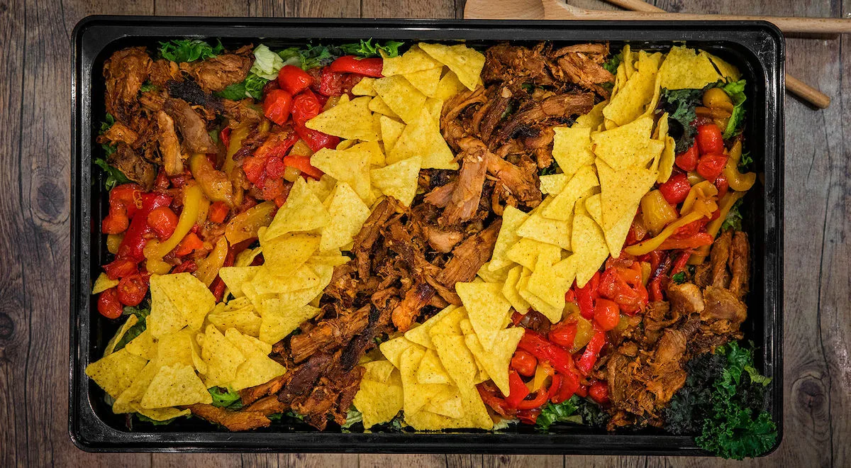 Pulled pork salaatti