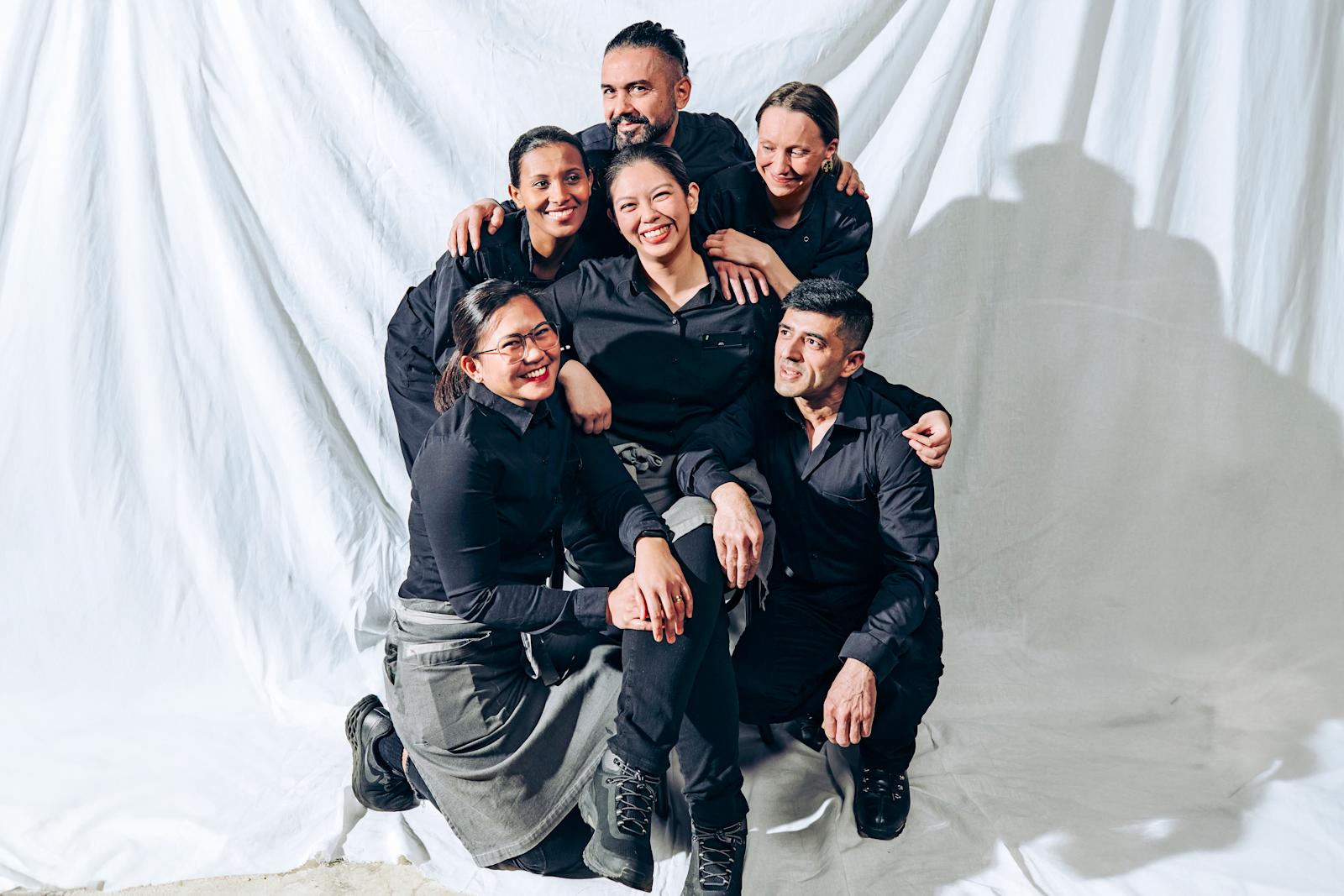Jillian Dy, Hasan, Jemina Mäki, Fatima Sison, Tesfaya Mihret and Kiran Aryal