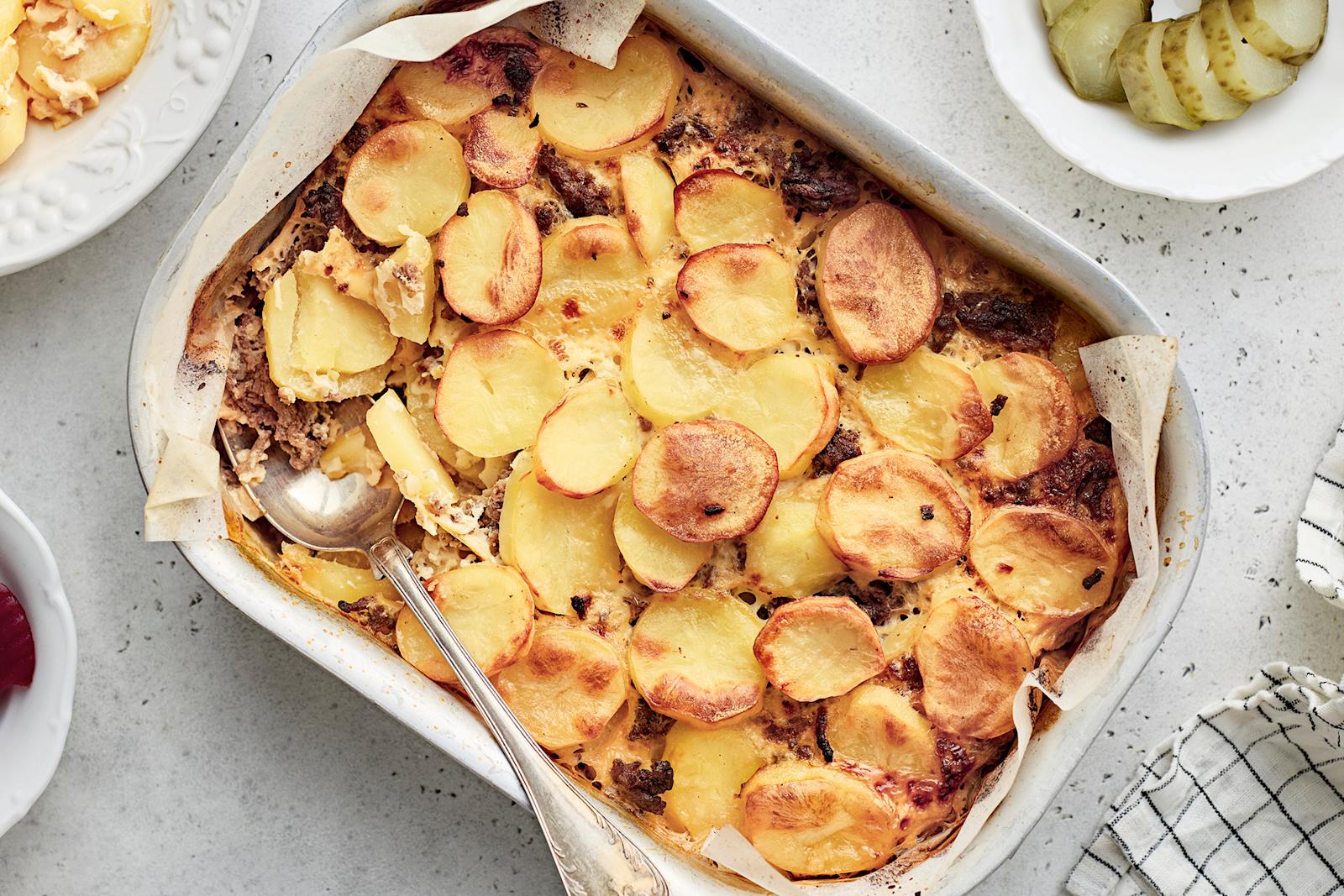 Jauheliha-perunalaatikko