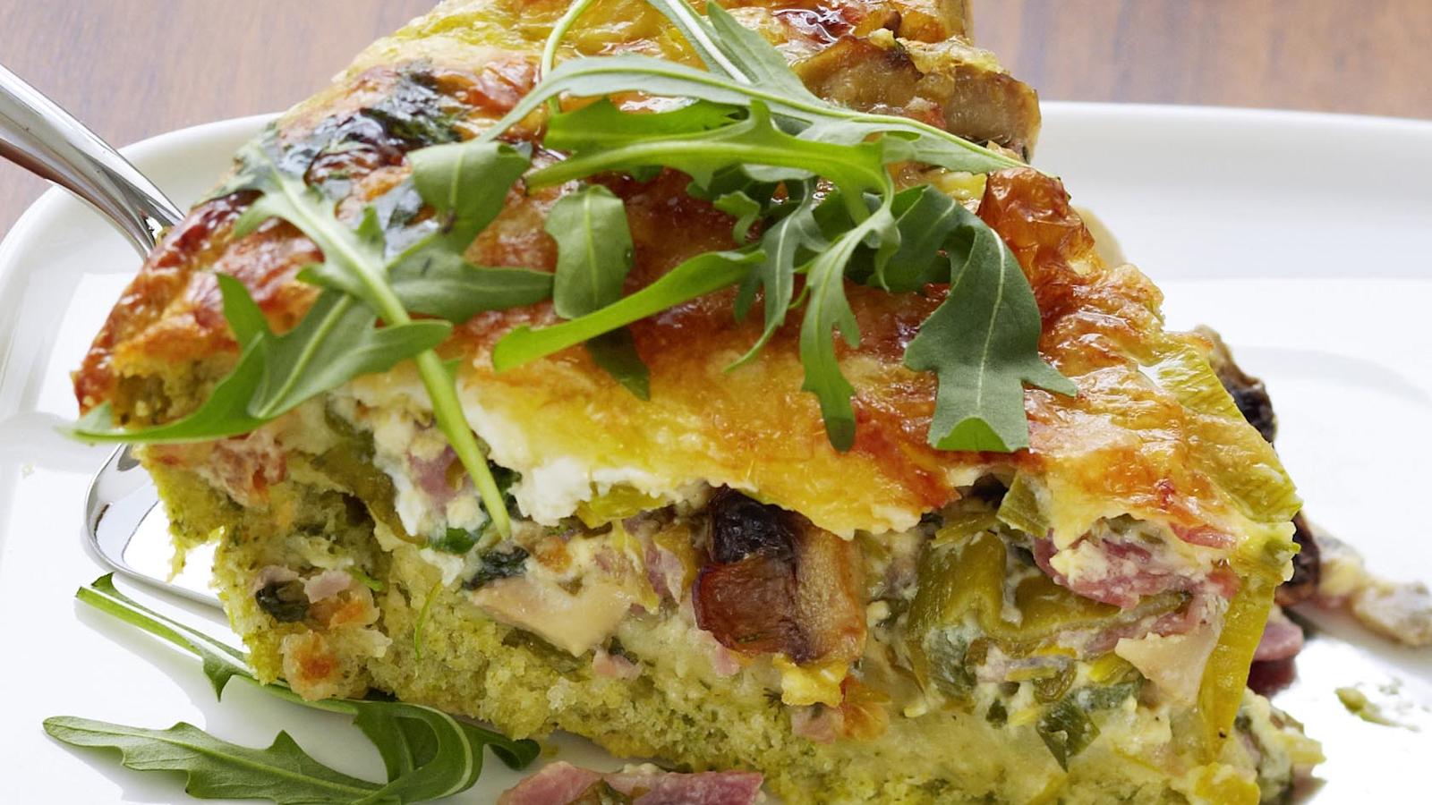 Herkkusieni-kinkkupiirakka