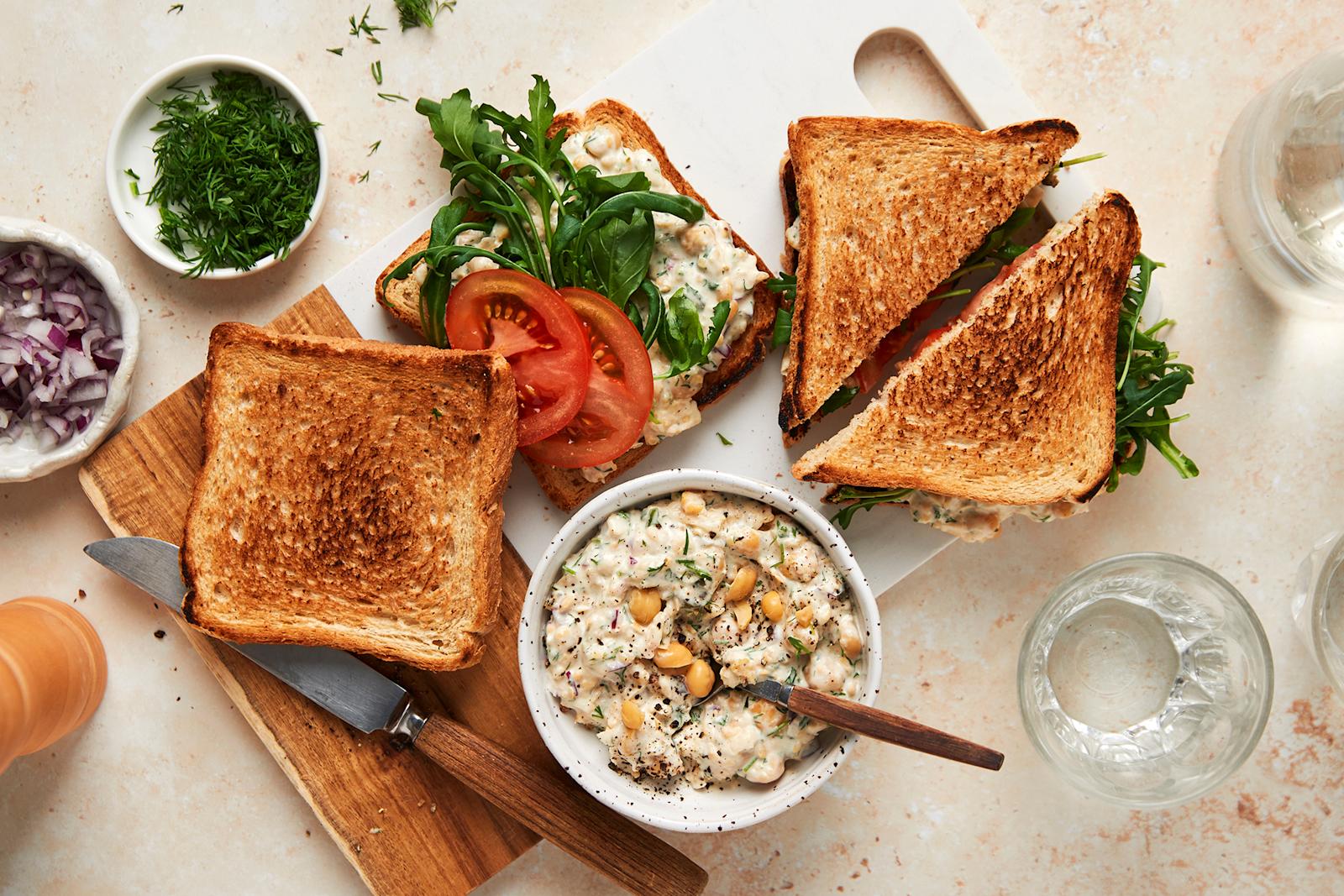 Kikherne-salaattileivät