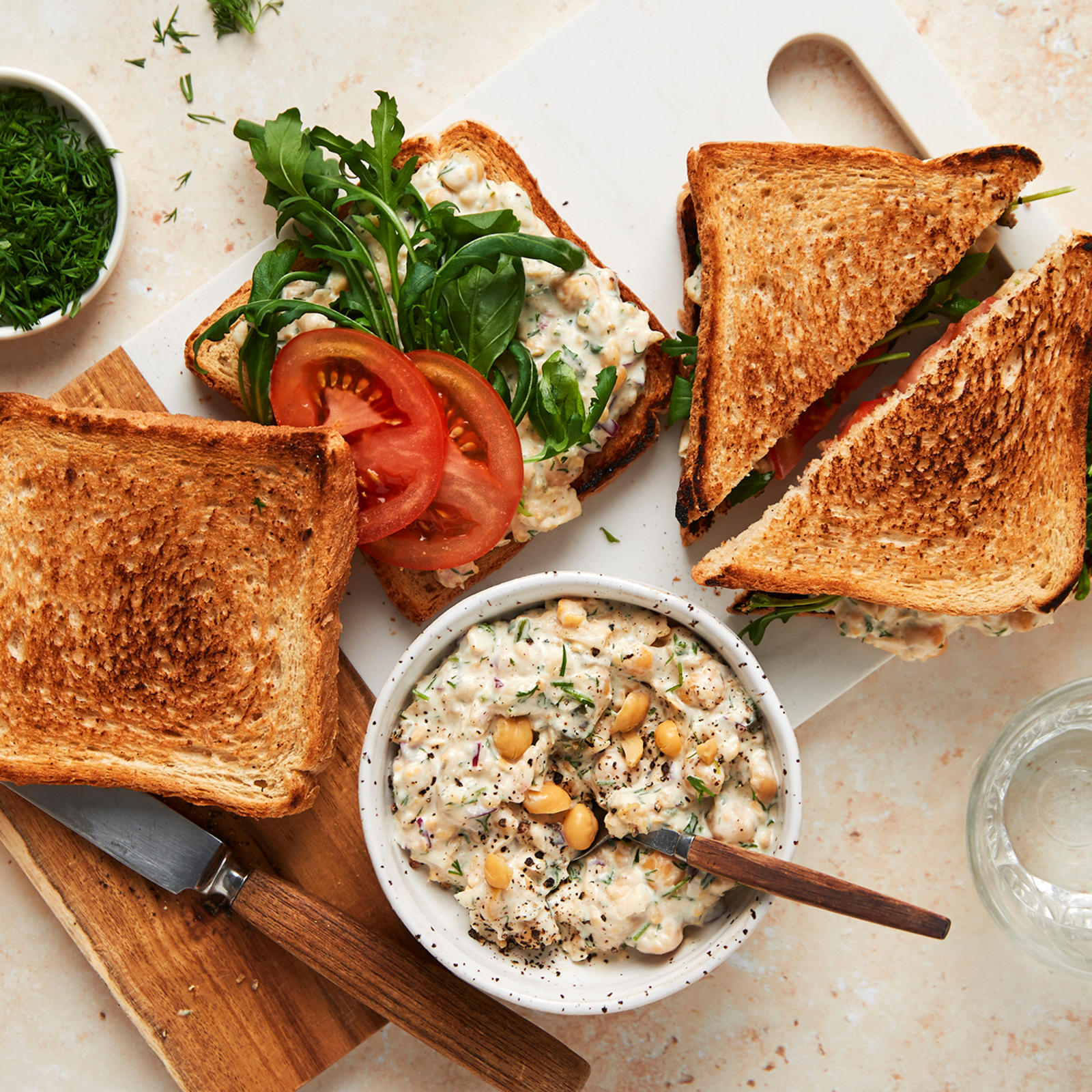 Kikherne-salaattileivät