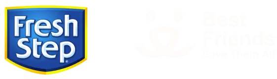 Fresh Step logo + Best Friends logo