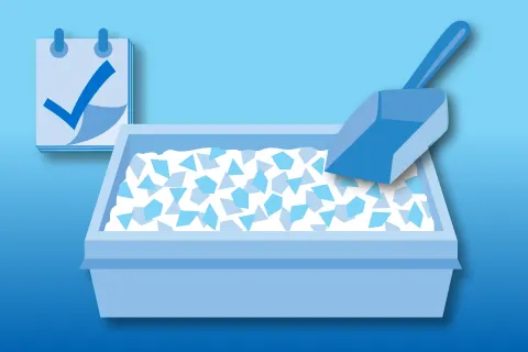 Scoop solids and stir crystals daily for maximum performance.
