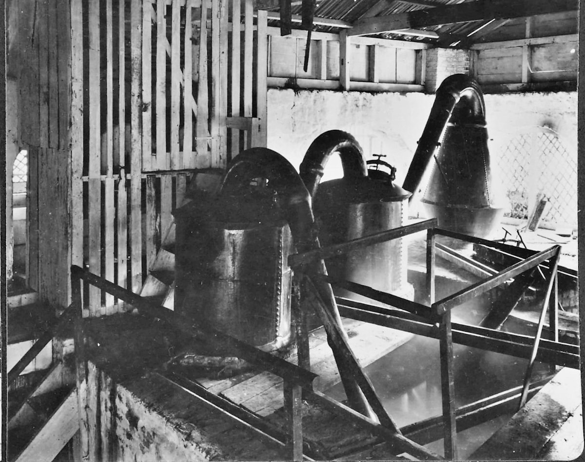 Vintage B&W Rum Stills
