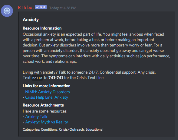 Bot Example - Discord - Anxiety