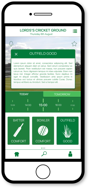 FourCast Sports App - Match Data
