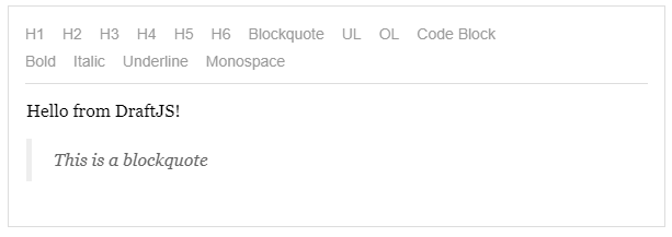 Dratft example