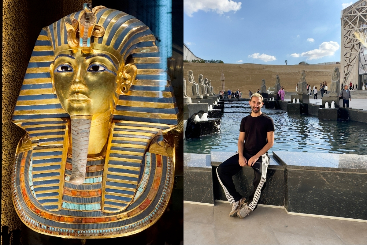Wandering through the Grand Egyptian Museum. (Photo: Matias Sepulveda)