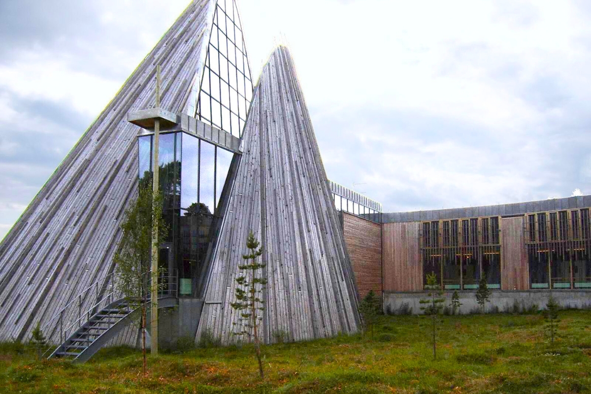 Sami Parliament, Norwegian architecture, in Karasjok, Norway