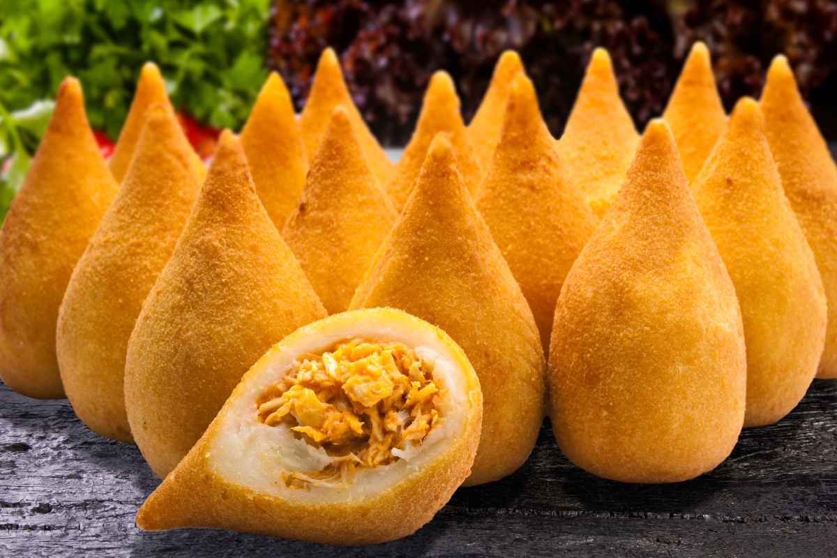 Coxinhas are a popular bar snack in Brazil.