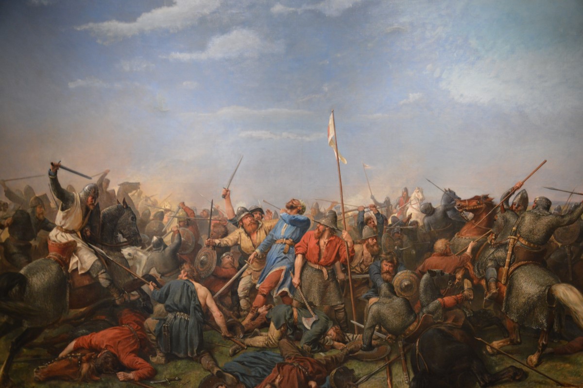 Battle of Stamford Bridge, Viking Norsemen and English in 1066, by Peter Nicolai Arbo