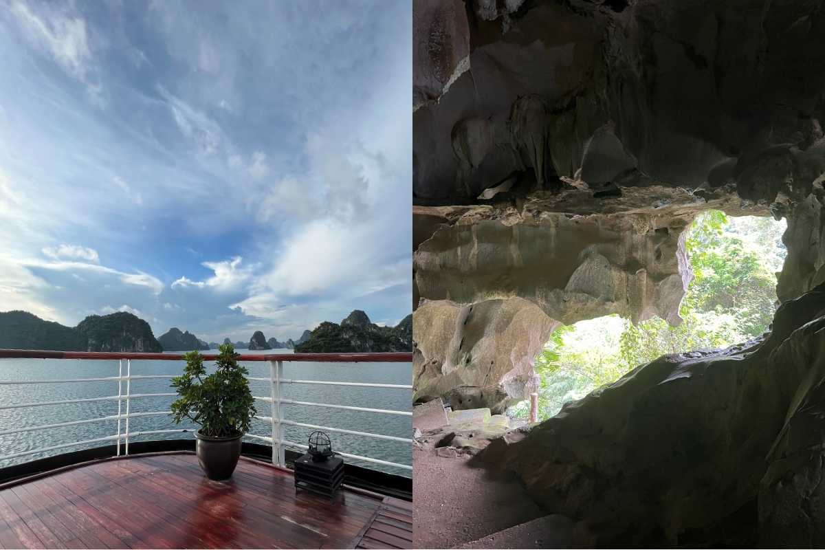 Sailing through Ha Long Bay and exploring hidden caves! (Photo: Claudia Cavero)