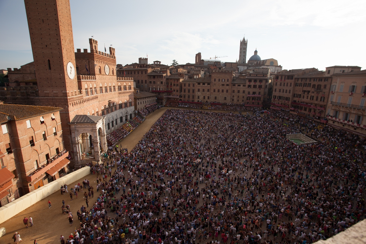 Views of Palio di Siena.