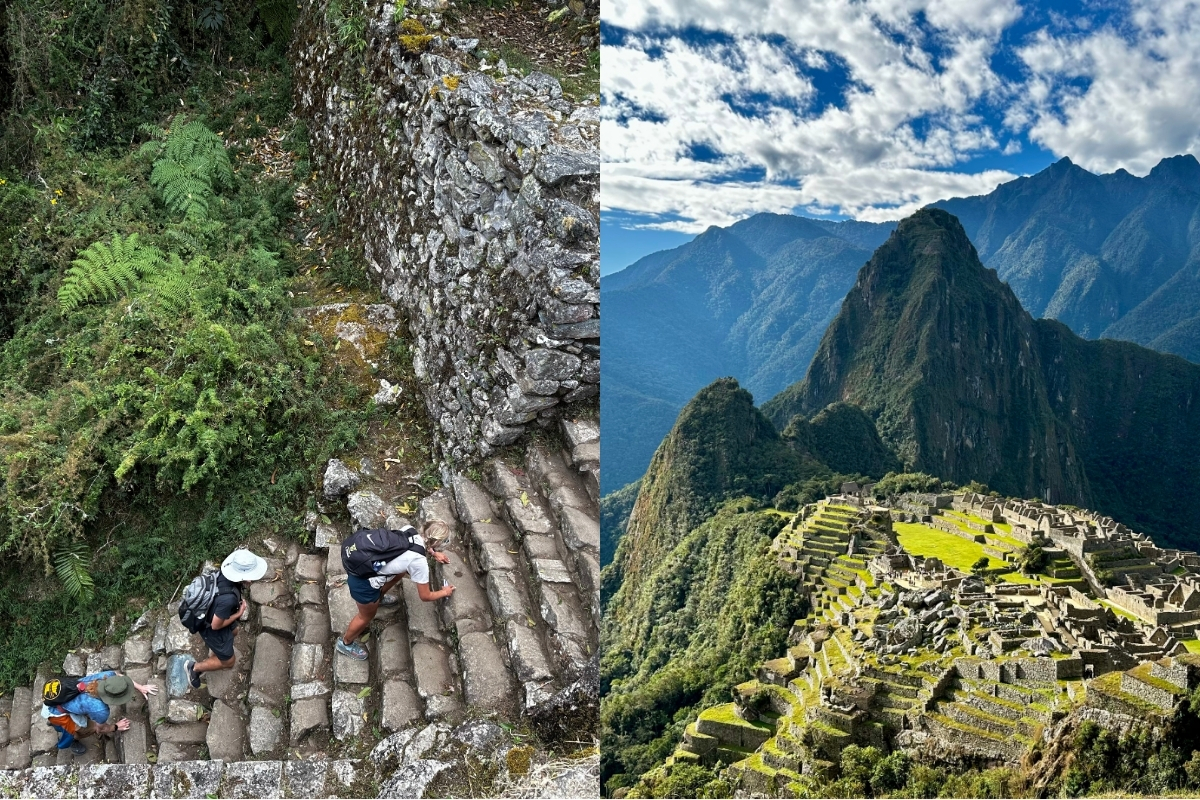 Our arrival to the Sun Gate and first look at Machu Picchu! (Photo: Mikey Blount)