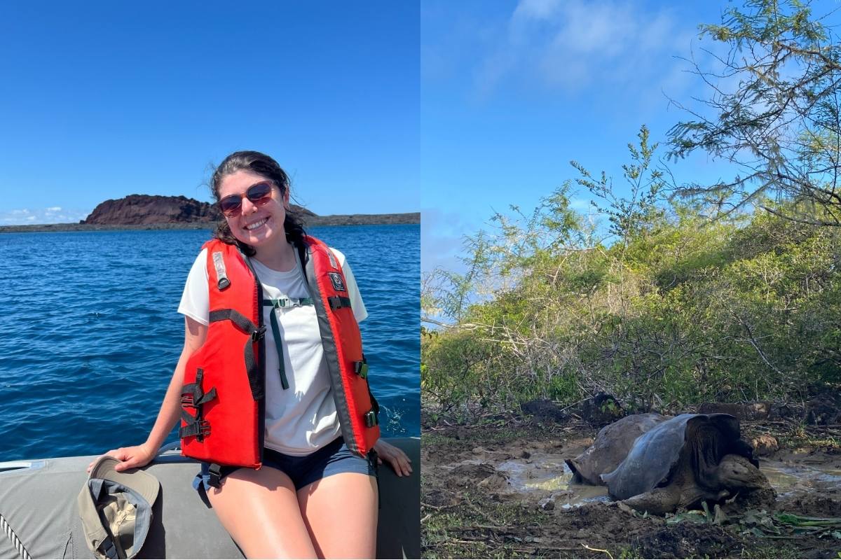 Destination Expert Pilar kicking off her Galápagos adventure! (Photo: Pilar Ceniceroz)