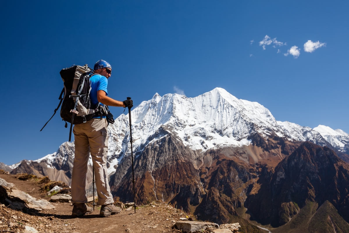 Trekking the rugged and less crowded Manaslu Region, Nepal.