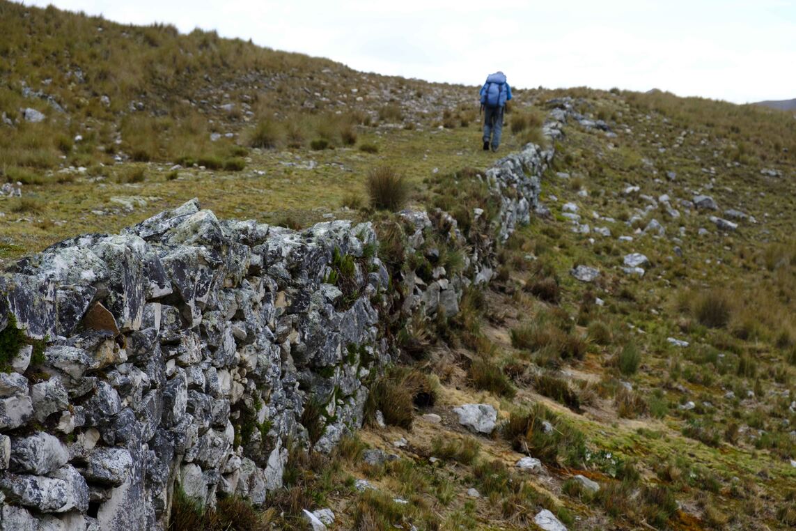 Walking an Inca road