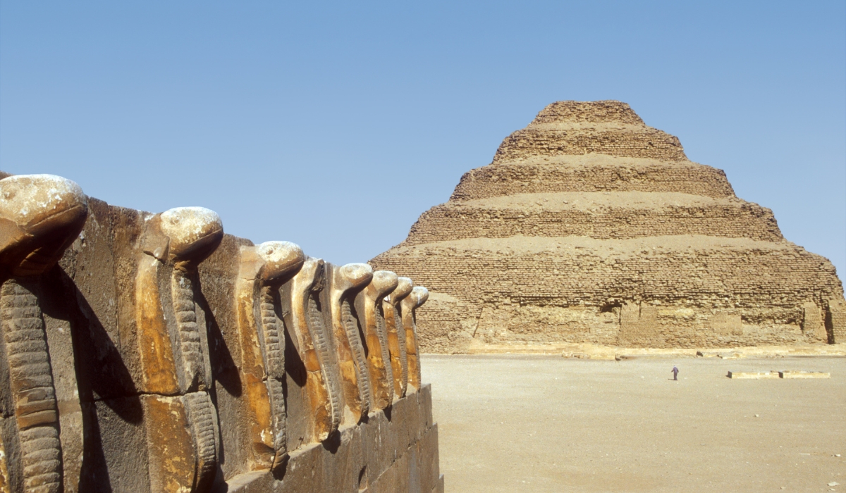 Step Pyramid ruins of Saqqara, Egypt