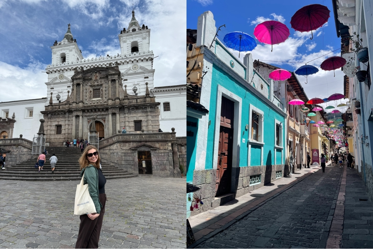 Exploring the town of Quito, the capital of Ecuador. (Photo: Melissa Dreffs)