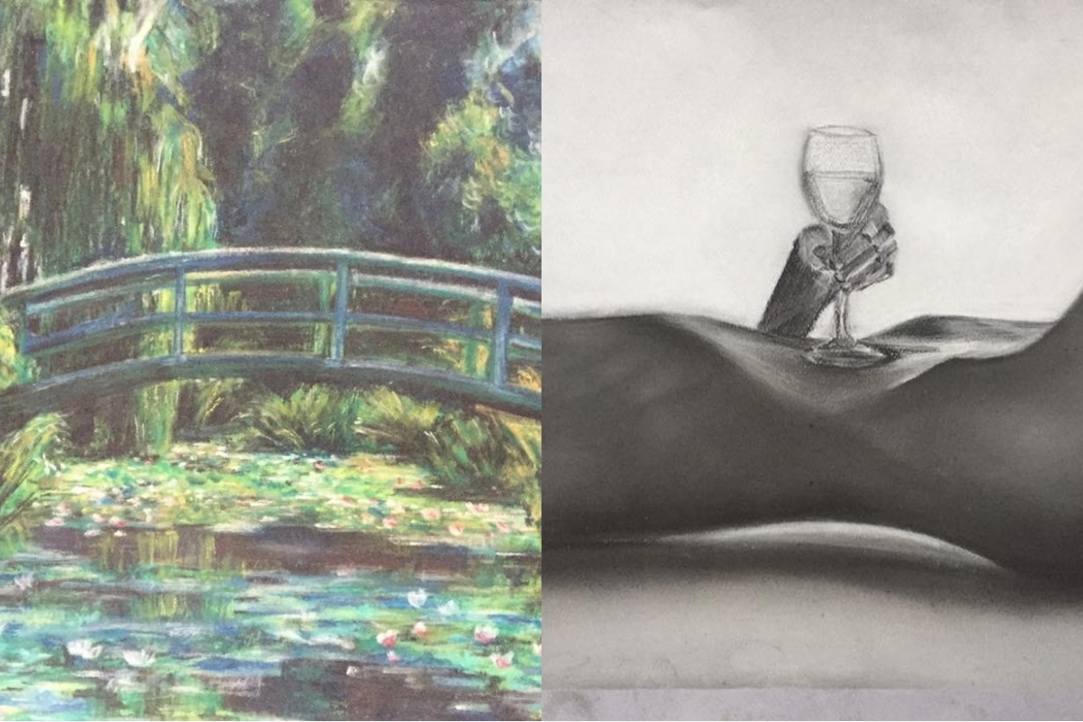 Some of my paintings throughout the years (Photo: Renata Ferreira).