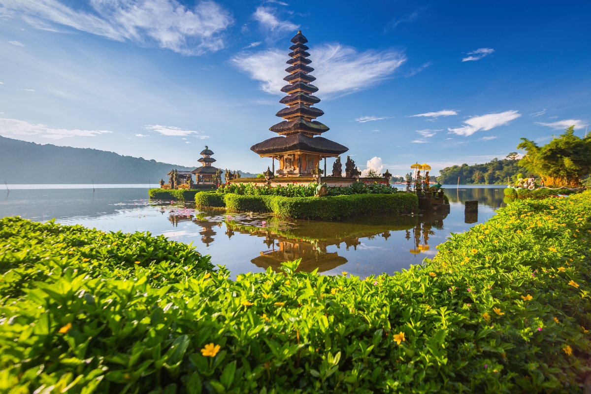 Pura Ulun Danu Bratan Temple in Bali, Indonesia.