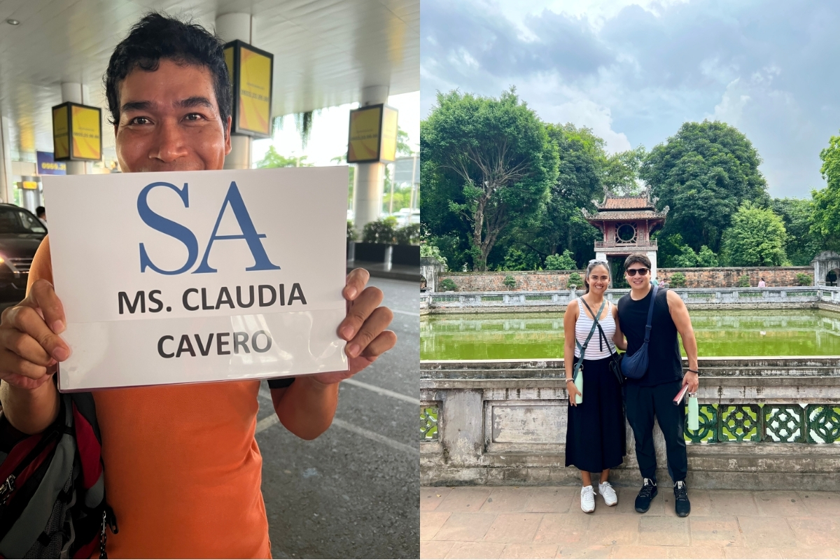 A warm airport welcome and exploring Hanoi’s historic Temple of Literature. (Photo: Claudia Cavero)