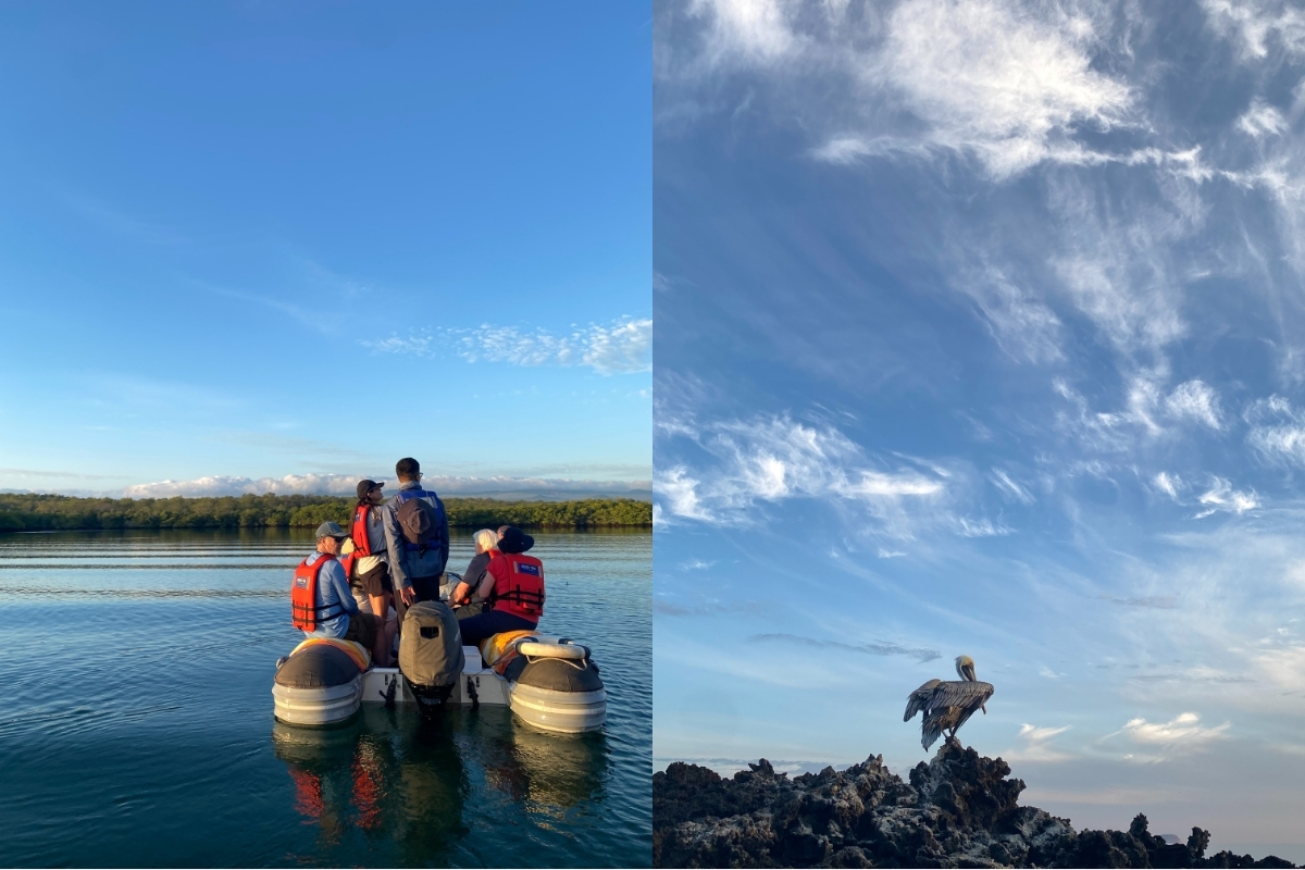 Golden hour on the Galápagos. (Photo: Pilar Ceniceroz)
