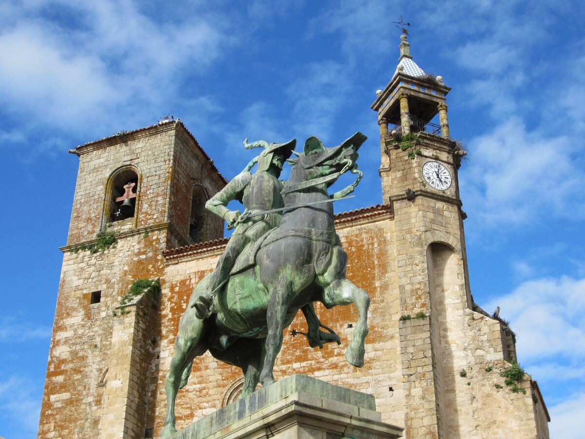 Francisco Pizarro statue in Trujillo, Spain