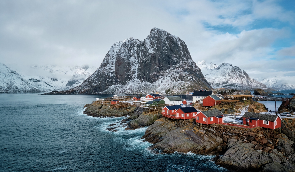 Hamnoy Fishing Village In Reine, Lofoten Islands, Norway