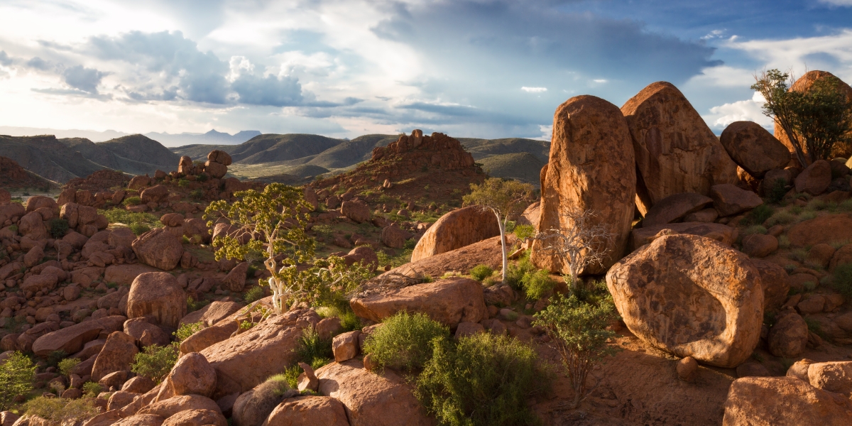 Damaraland landscapes in Namibia