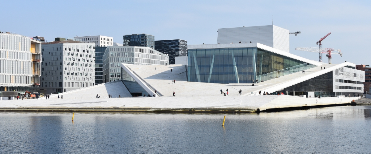 Opera House, Norwegian architecture, in Oslo, Norway