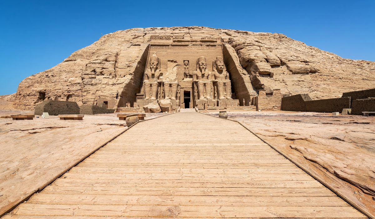 Abu Simbel temple ruins near Aswan, Egypt