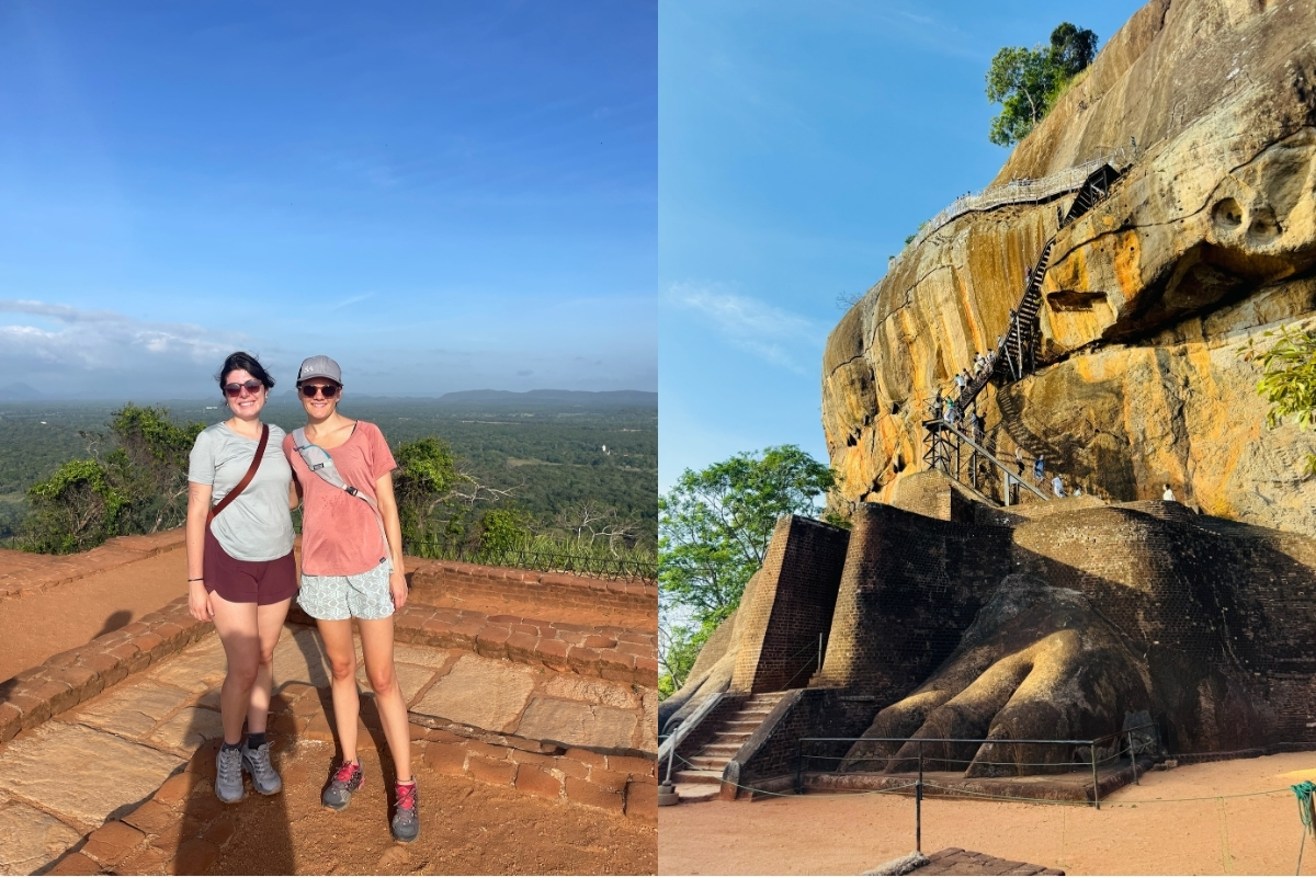 Destination Experts Pilar & Hayley exploring Sigiriya (Photo: Hayley Ward).
