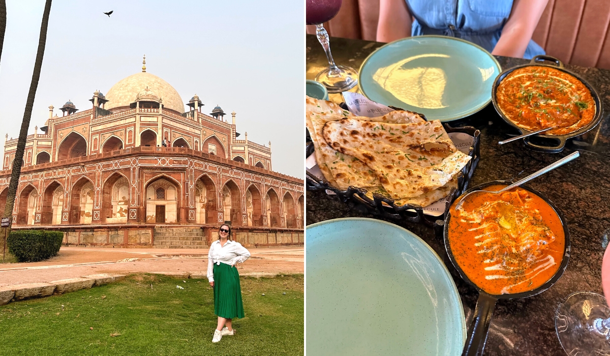 SA Expeditions at Humayun's Tomb and Indian cuisine in India