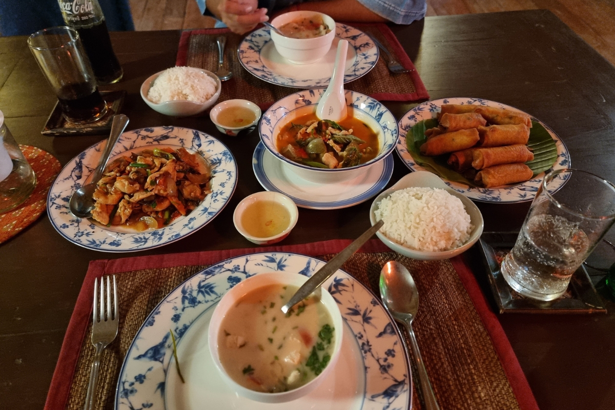 Homemade Thai meal cuisine