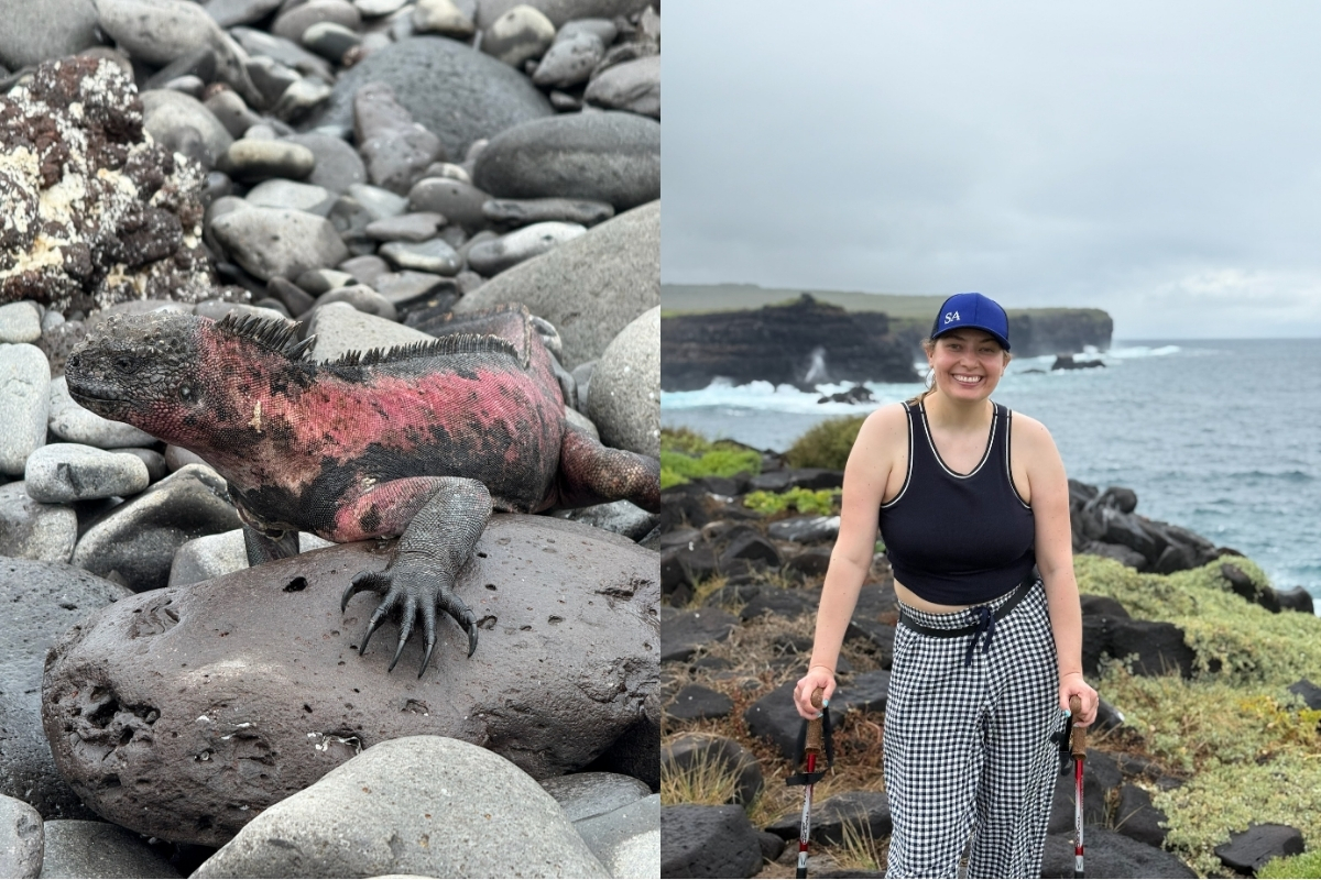 Destination Expert Melissa exploring the wonders of Española Island. (Photo: Melissa Dreffs)