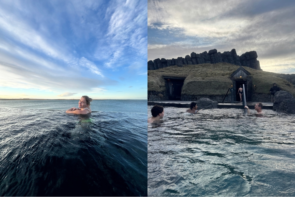 Spending the day at the magnificent Sky Lagoon, a different kind of Icelandic relaxation (Photo: Laura Wingfield).