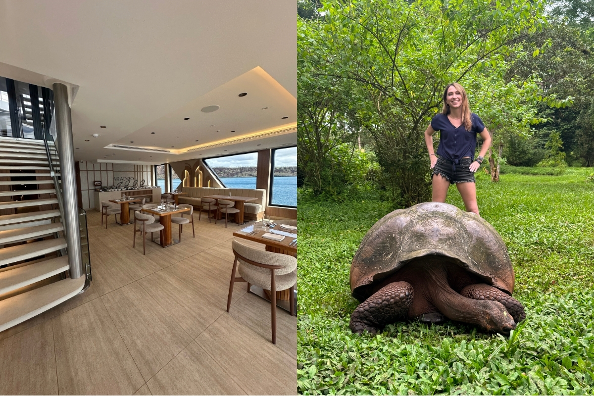 Boarding the luxurious Hermès and visiting the famous Galápagos giant tortoises (Photo: Megan McKenna).