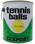 "Ecsport Yellow Pressureless" (12-ball can)