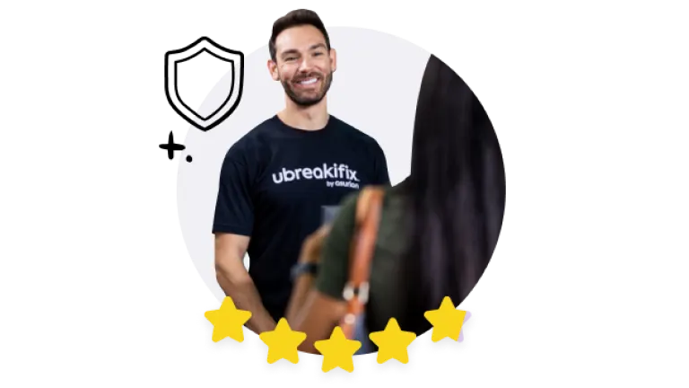 uBreakiFix by Asurion expert helping a customer