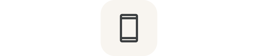 Smaller phone icon w/ gray background