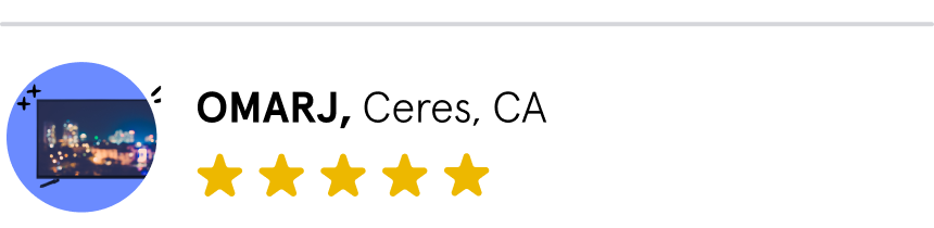 Omar, Ceres, California, 5 stars