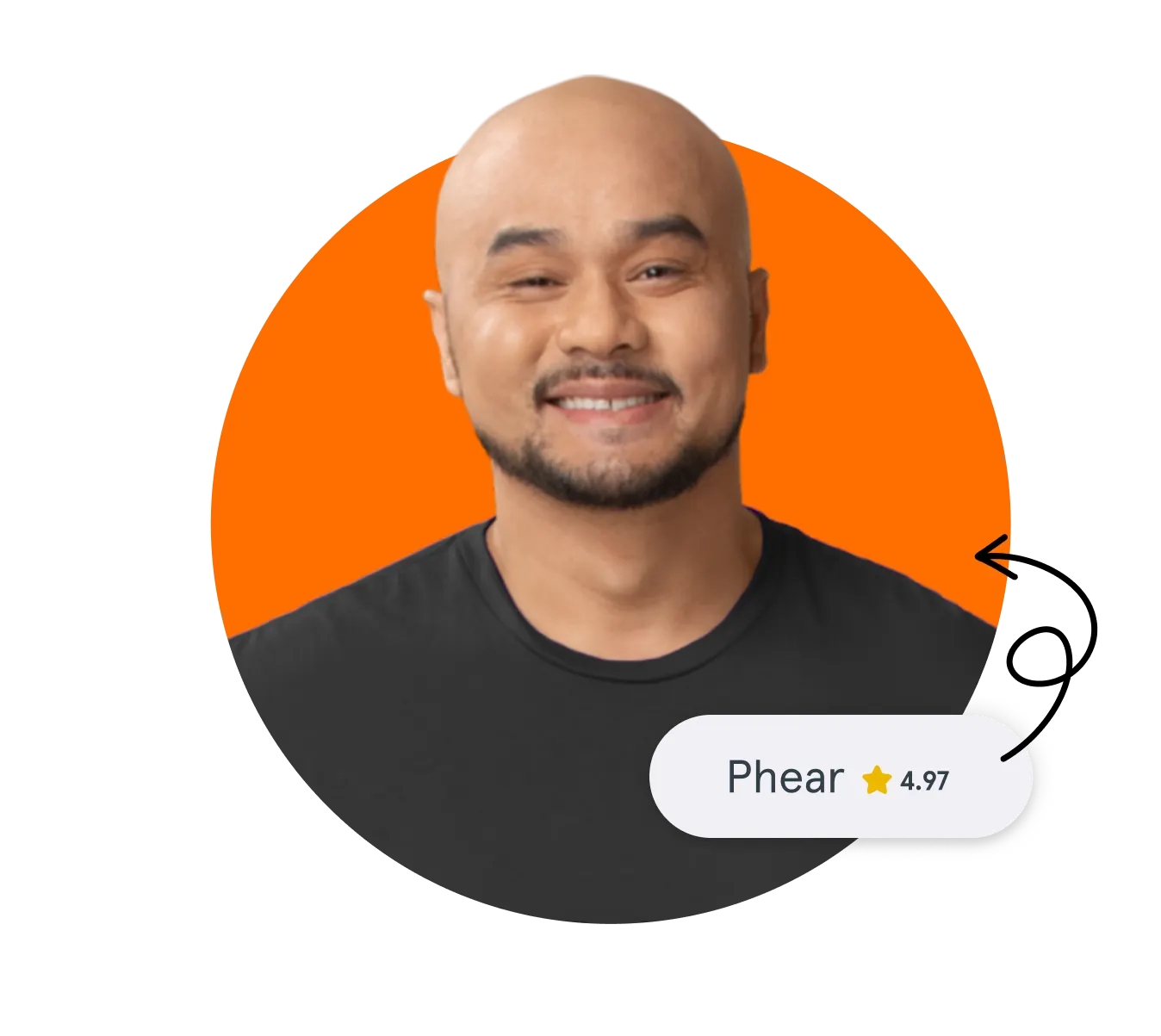 Phear with an orange background