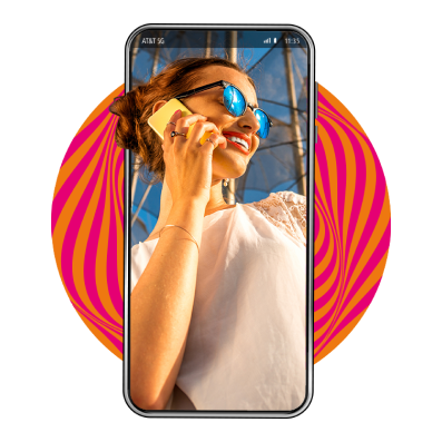 Woman on a phone